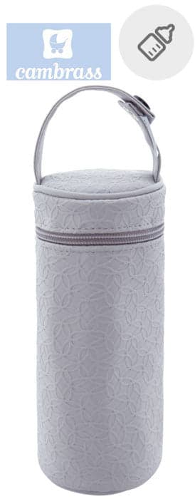 CAMBRASS - PORTA BIBERÕES LUXY CINZA 8,5x8,5x22 CM