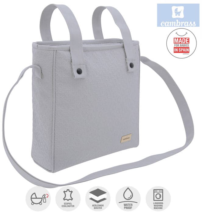 CAMBRASS - SACO DE MATERNIDADE LUXY CINZA 10x34x33 CM