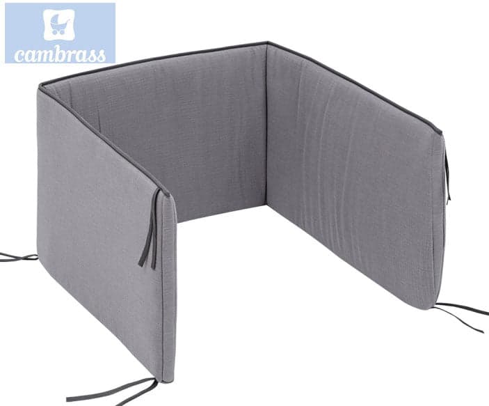 CAMBRASS - PROTETOR PARA CAMA DE GRADES 60 ( 60) 60x40 CM ASTRA CINZA
