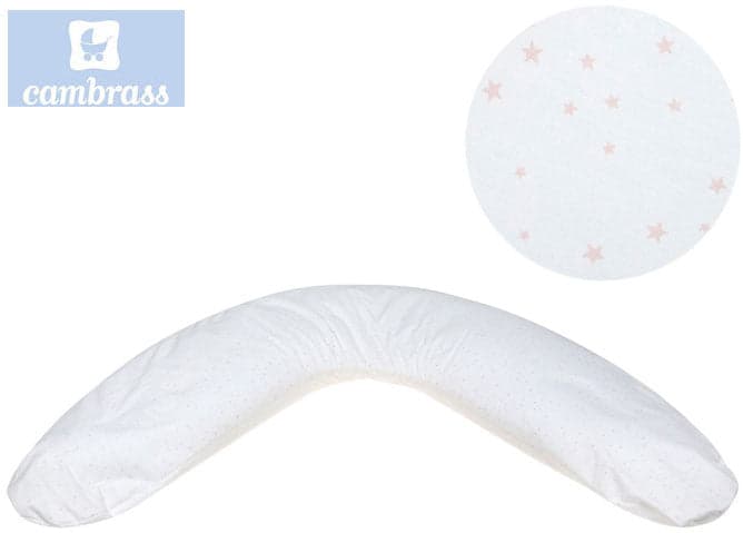CAMBRASS - ALMOFADA DE AMAMENTAÇÃO 16x118x80 CM ASTRA ROSA / ESTRELA