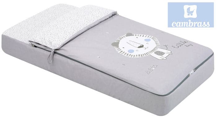 CAMBRASS - SACO DE DORMIR LEÃO CINZA 60x120 CM
