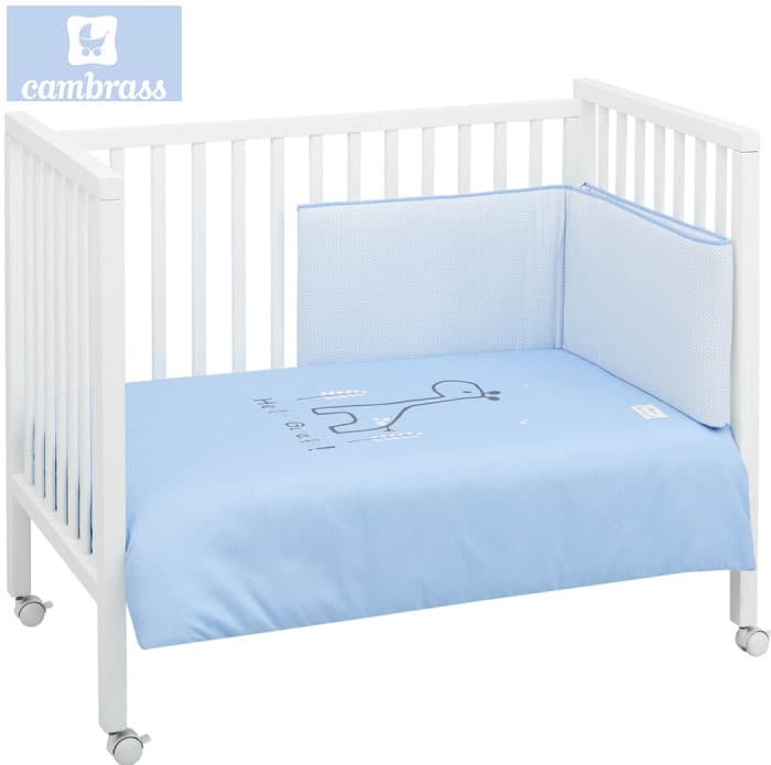 CAMBRASS - CONJUNTO COLCHA 2 PCS.F. GIRAFA AZUL 70x140 CM