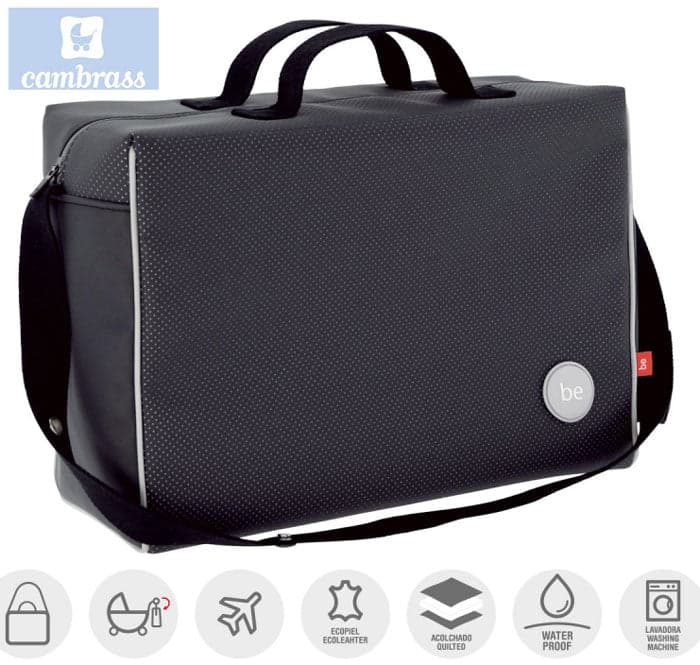CAMBRASS - SACO DE MATERNIDADE URBANY CINZA 16x41.5x29 CM