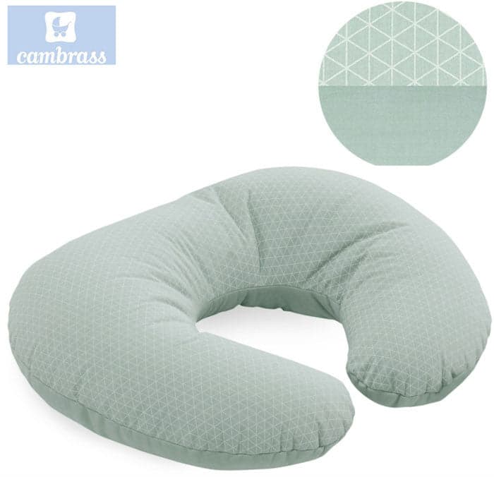 CAMBRASS - ALMOFADA DE AMAMENTAÇÃO 53x45x10 CM LUA VERDE