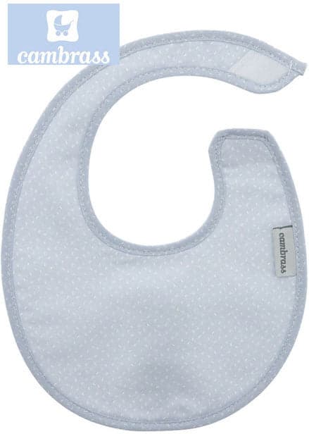 CAMBRASS - BABETE COM VELCRO CÉU AZUL / CHUVA 16x19 CM