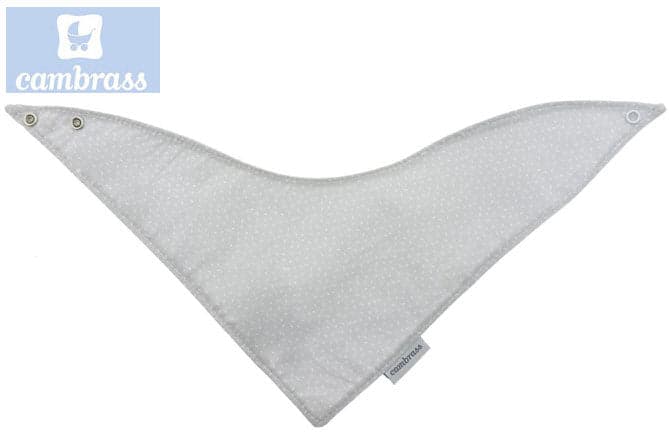 Cambrass Bandana Céu Cinza / Chuva Babete 38x18 cm