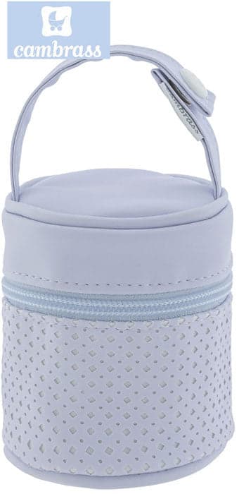 CAMBRASS - PORTA CHUPETAS PARIS CELESTE 8,5x8,5x11 CM