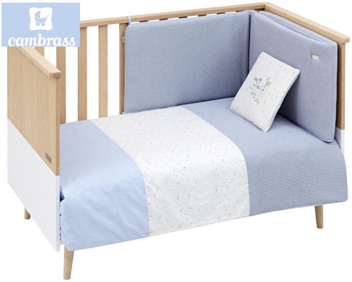 CAMBRASS - CONJUNTO COLCHA 2 PCS.F. CÉU CELESTE 60x120 CM