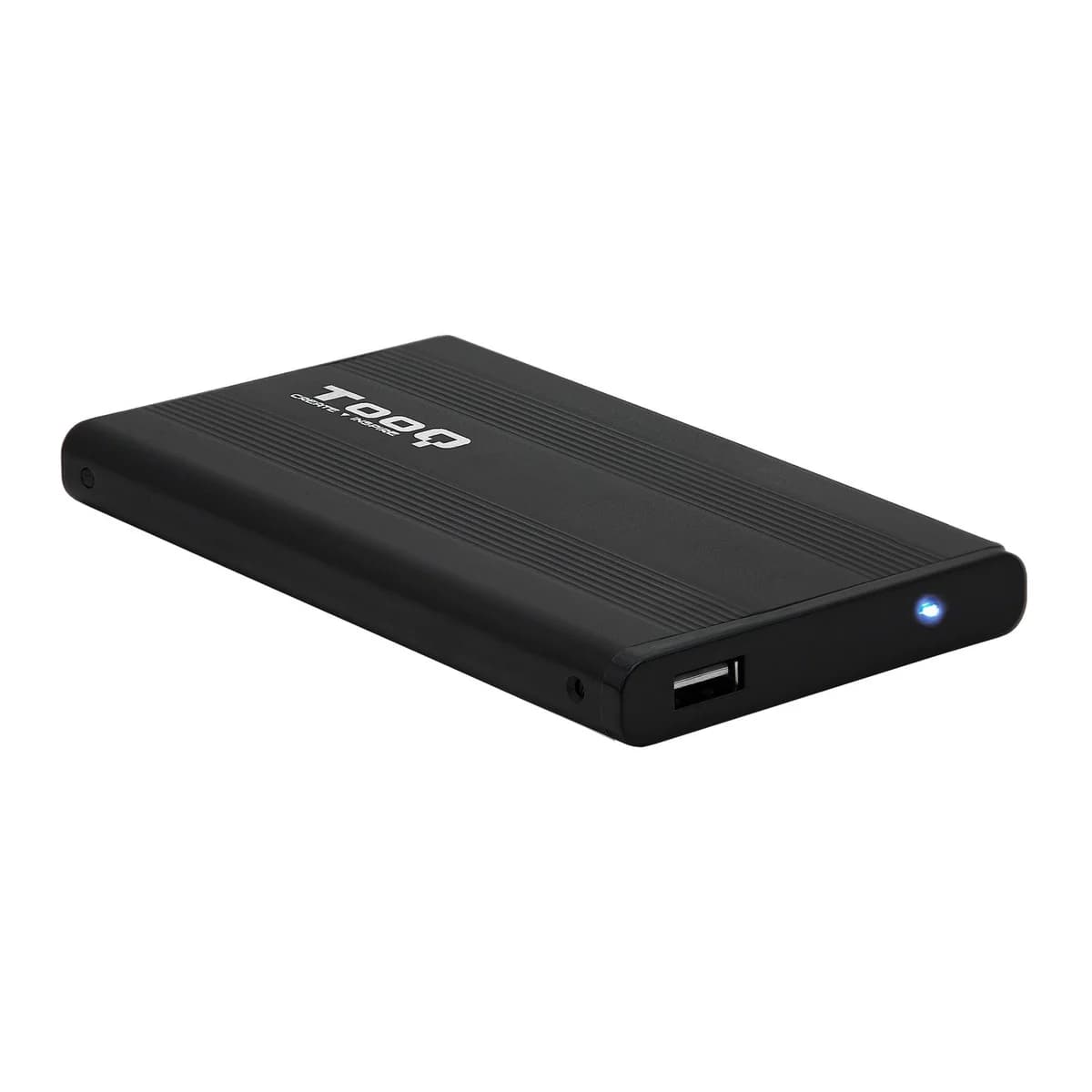 Caixa HDD Tooq 2.5" SATA (9,5mm) - USB 2.0 Preto