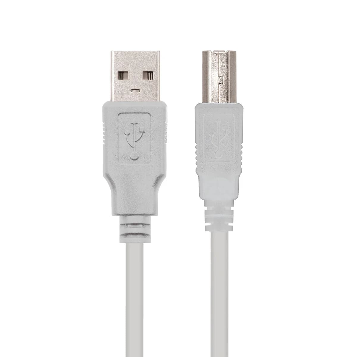 Cabo USB-A Macho para USB-B Macho 2.0 3m Nanocable 10.01.0104 Beige