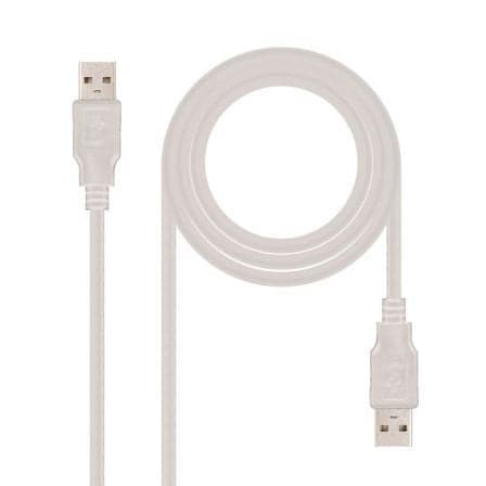 Cabo USB 2.0 NANO CABLE / Bege / 1m / 10.01.0302