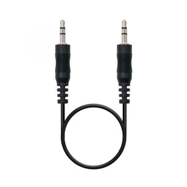 Nanocable Cabo de Áudio 3.5mm -3.5mm 30cm Black
