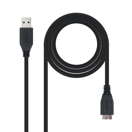 Cabo USB 3.0 Nanocable / Macho - MicroUSB Macho / 1m / Preto / 10.01.1101-BK