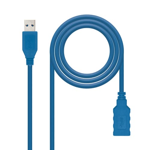 Nanocable Cabo USB 3.0 Tipo A/M-A/H 2 Metros - 10.01.0902-BL