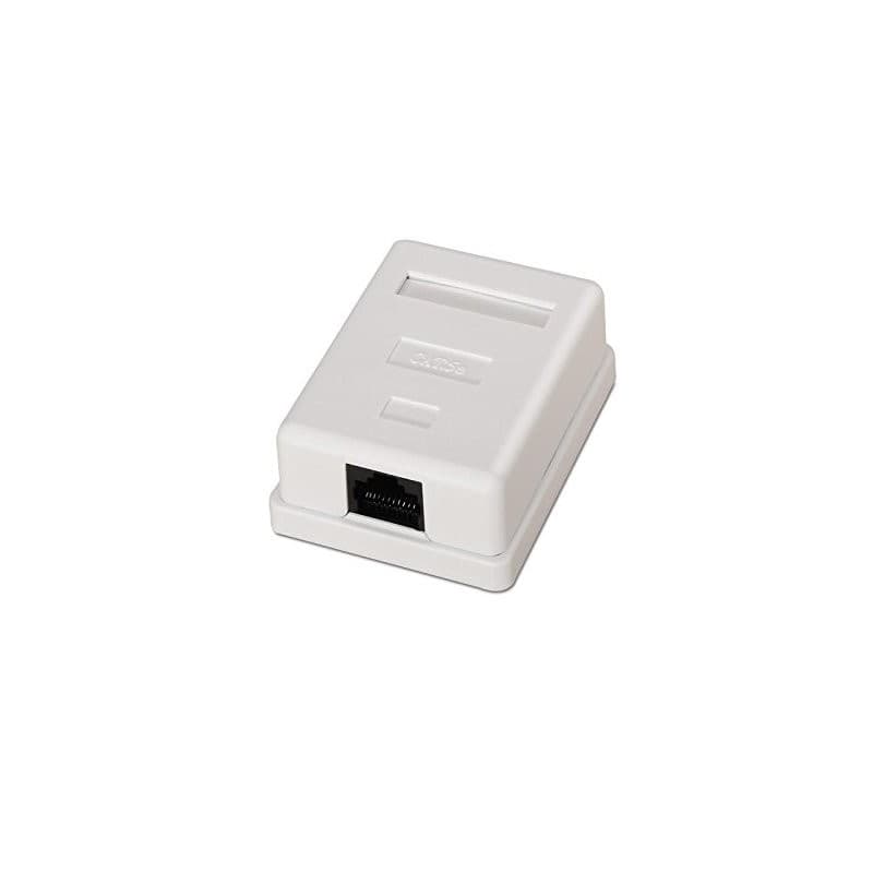 Roseta de superfície nanocable CAT.6 UTP 1 tomada