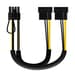 Cabo de Alimentação Nanocable / 2x Molex Macho - 6+2 PIN Macho / 20cm