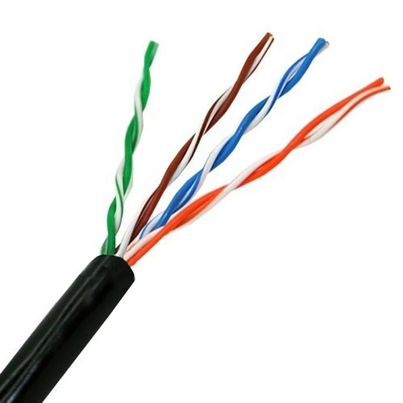 Bobine de Rede Nanocable RJ45 UTP CAT.5E AWG24 Exterior 100 M Preto
