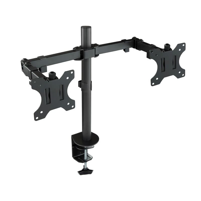 Suporte de Mesa Tooq Duplo Tilt e Giratório e Altura Ajustável 13″ – 32″ 8Kg Preto
