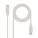 Cabo USB 2.0 Nanocable / Beigem / 3m / 10.01.0304