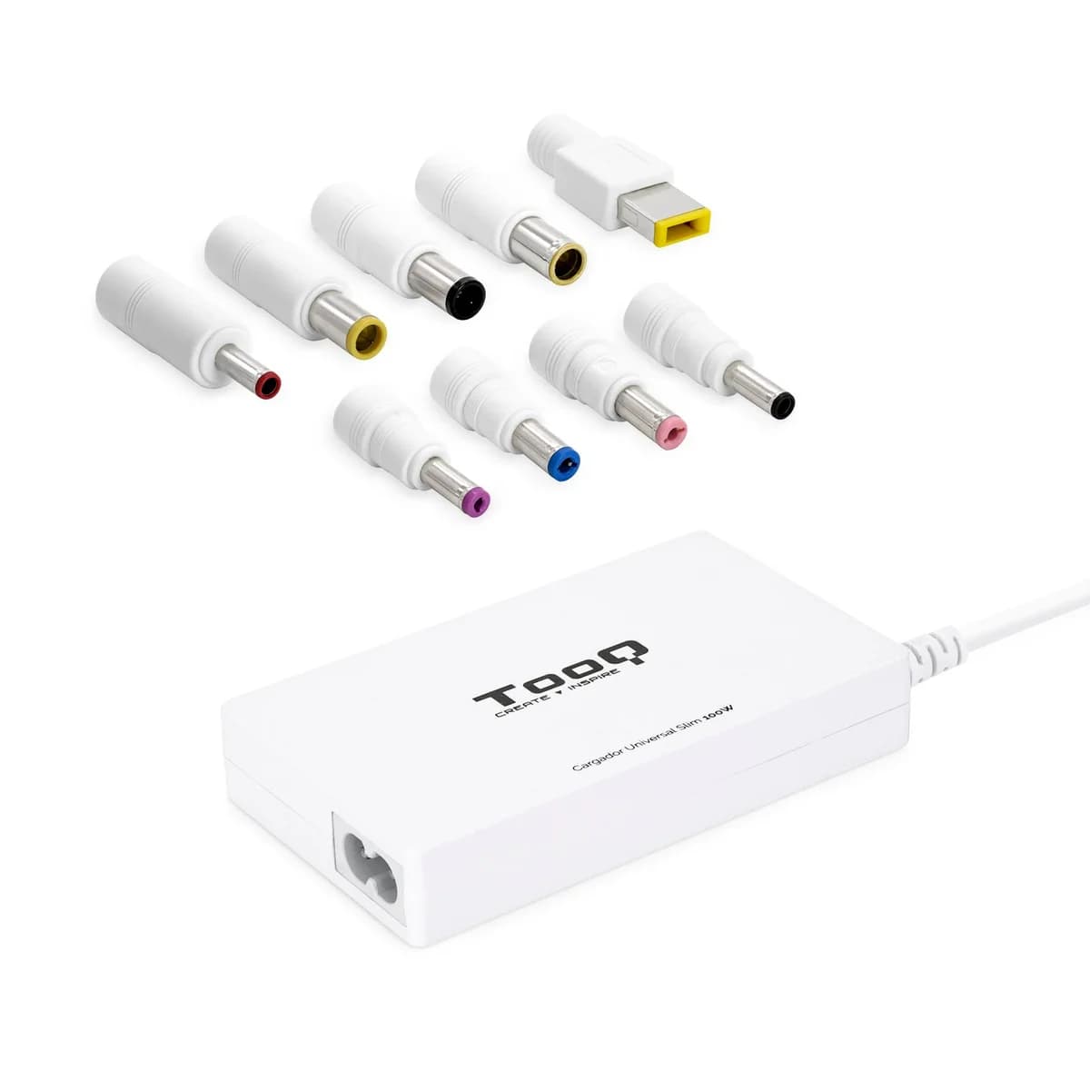 Carregador de Portátil Slim Tooq 100W 1x USB 9 Conectores Branco