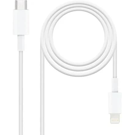 Cabo Nanocable Lightning - USB-C 2m White