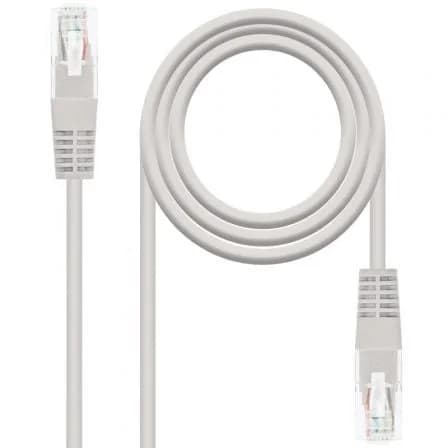 Nanocable - Cable de red latiguillo RJ45 Cat.6 UTP AWG24, Gris, 1.5m - 10.20.0401-L150