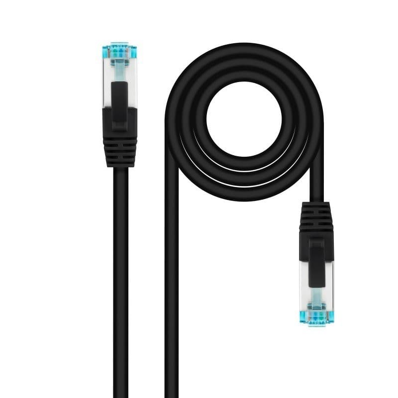 Nanocable - Cable de Red Cat.7 600MHZ LSZH SFTP PIMF AWG26, Negro, 2 m - 10.20.1702-BK