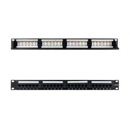 Patch Panel Nanocable 24P CAT.6A UTP 19" 1U Duplo