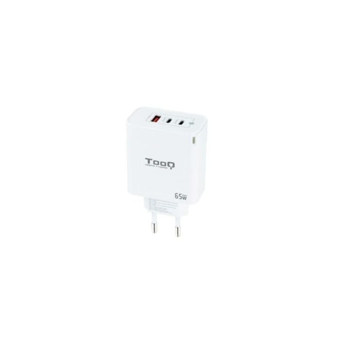 TOOQ Carregador Gan 2xusb-c/pd 65w + Usb-a/qc 65w