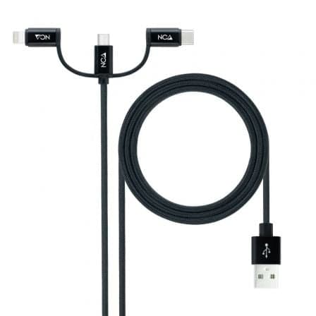 Nanocable 10.01.3200 cabo USB 1 m USB 2.0 USB A Micro-USB B Preto