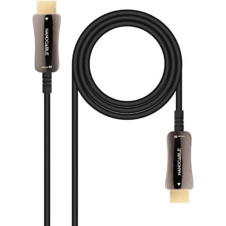 Nanocable Cabo HDMI 2.1 AOC 8K HDMI Macho - HDMI Macho 15m Black