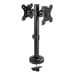 Tooq Suporte de Mesa Duplo Tilt e Altura Ajustável 17" a 32" Max. 8kg p/Braço Black