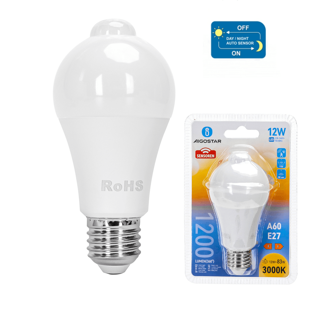 LED E27 12W A60 ( SENSOR DE LÂMPADA )