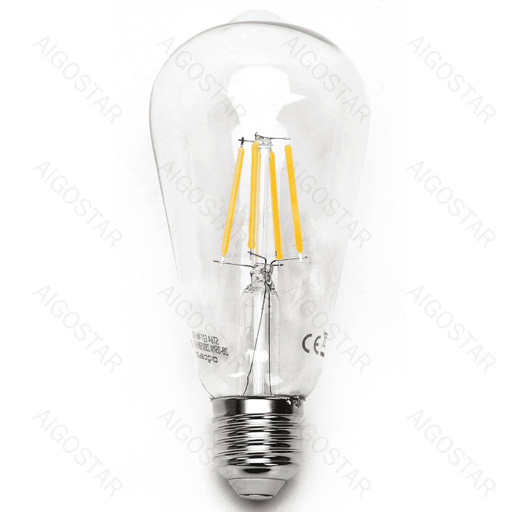 LÂMPADA DE FILAMENTO LED (TRANSPARENTE) ST64 E27 8W