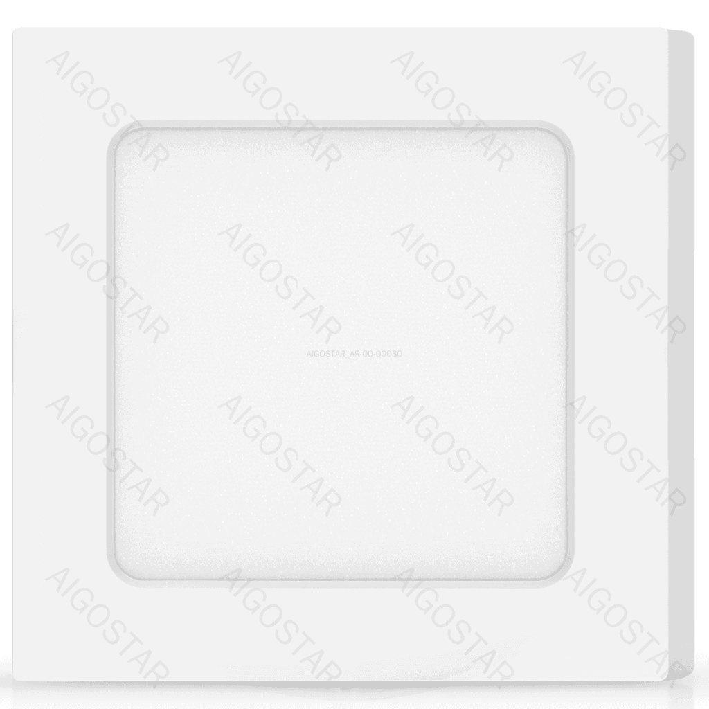 E6 LED MONTAGEM EM SUPERFICIE QUADRADO 6W AMARELO