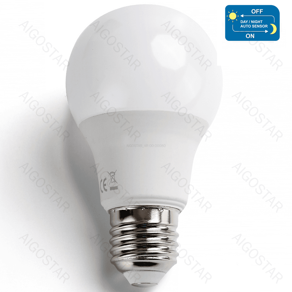 LED E27 8W A60 ( BULBO DO SENSOR DIA NOITE )