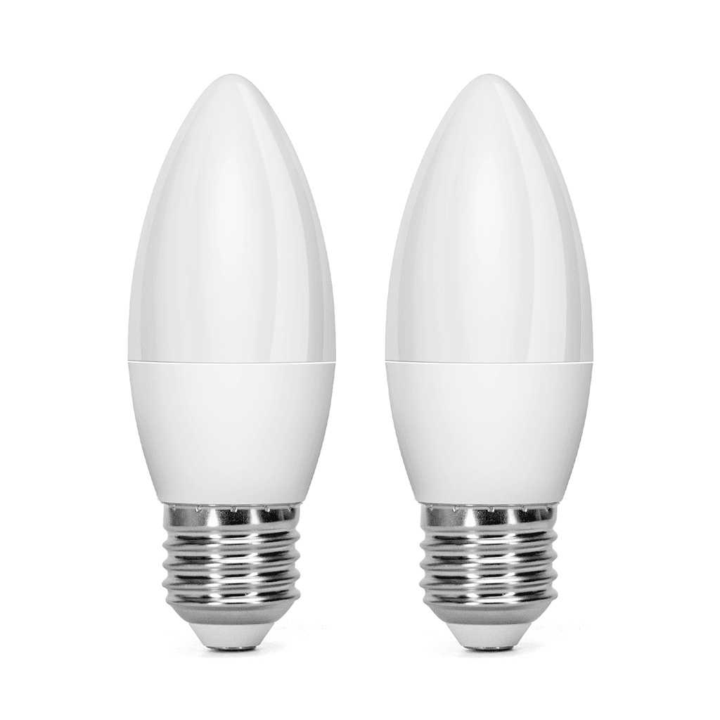 LED E27 4.9W C37 2PCS