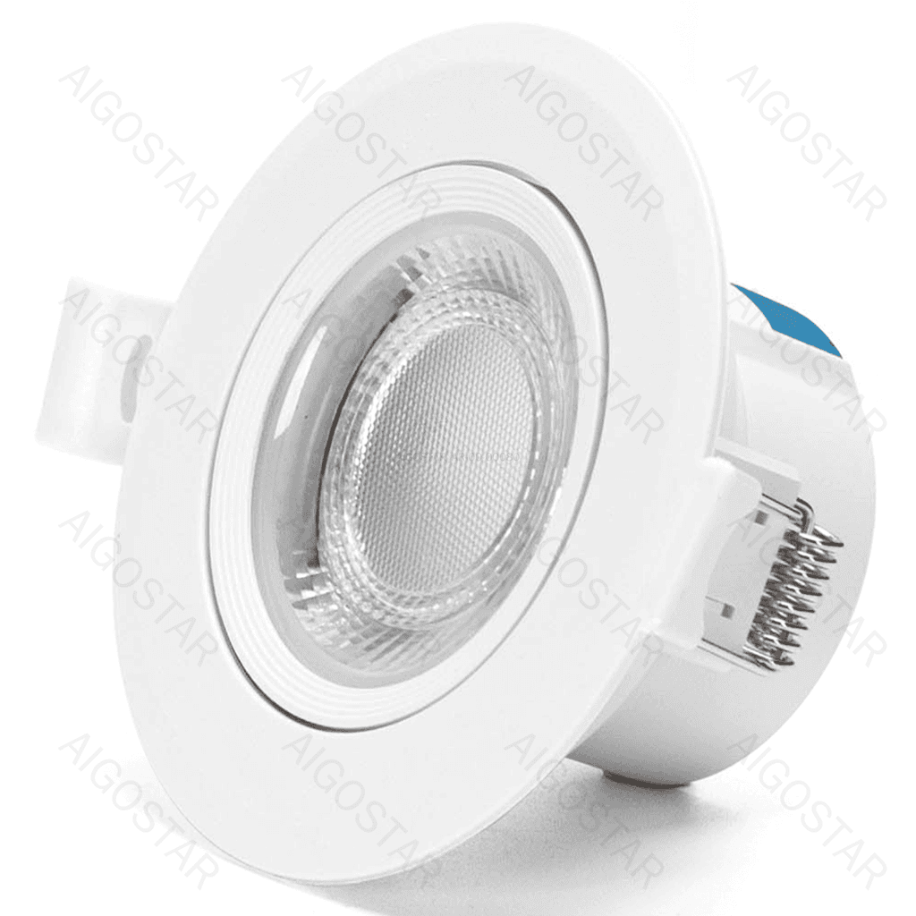 LED REDONDA MONTADA EM SUPERFICIE COM ÂNGULO AJUSTÁVEL 7W AMARELA