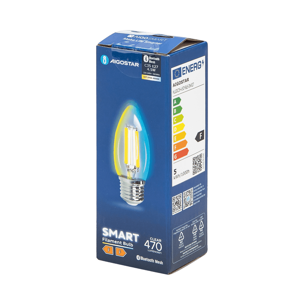 BLUETOOTH LÂMPADA DE FILAMENTO INTELIGENTE C35