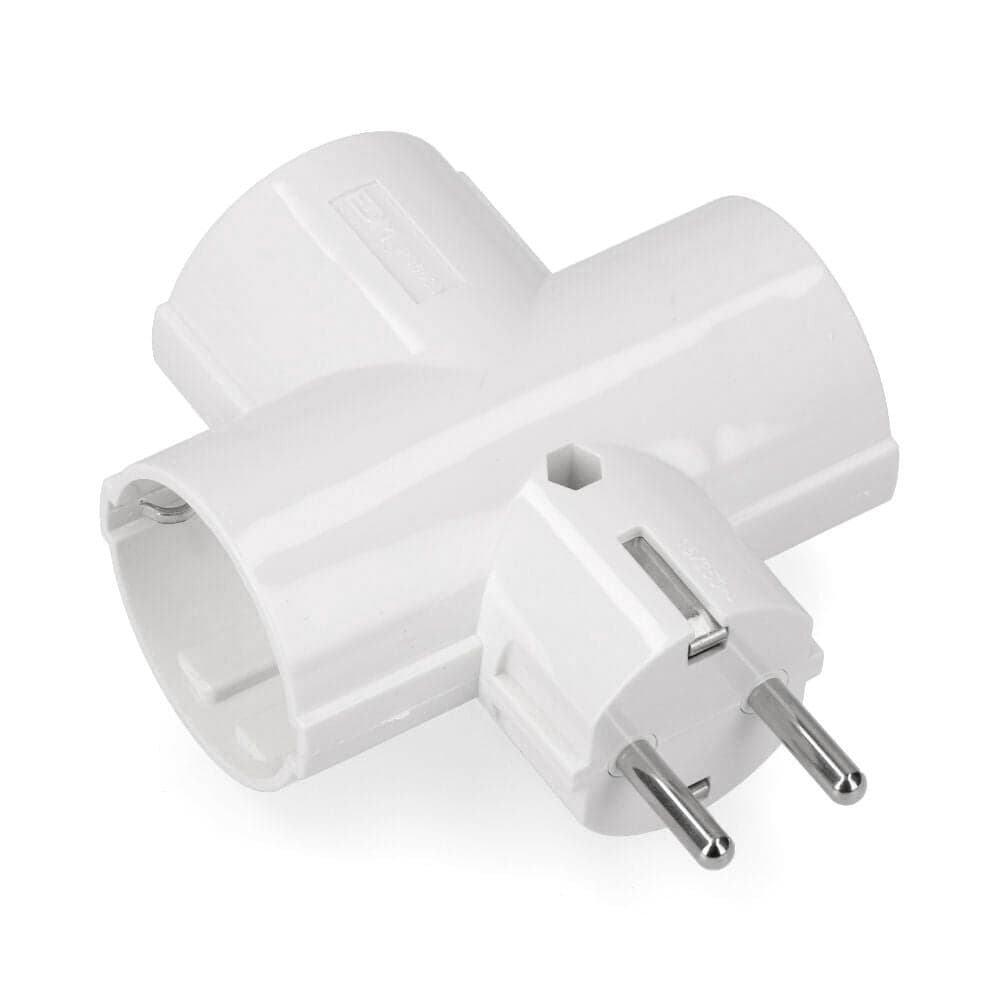 FICHA TRIPLA BAQUELITE T/TL 16A 250V (EMBALADA) EDM