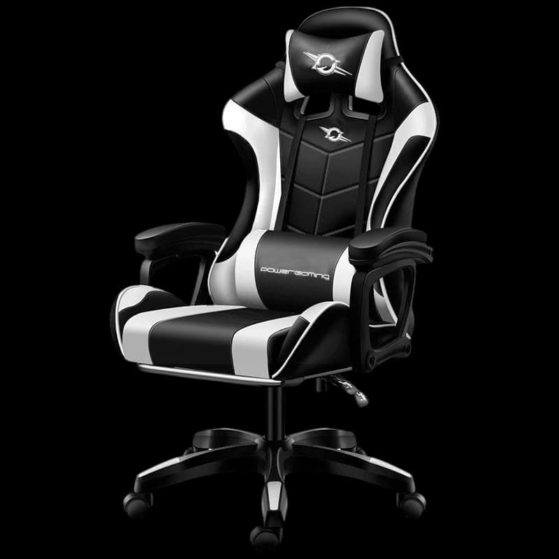 Cadeira Gaming PowerGaming com Coluna Bluetooth e Massagem Branco