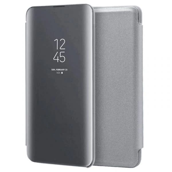 Capa livro Smart Mirror Samsung Galaxy A52 A525 / A52 5G A526 / A52s 5G A528 Prata