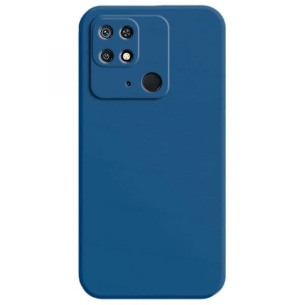 Capa Xiaomi Redmi 10C / Poco C40 Square Liquid Premium Azul - 70829