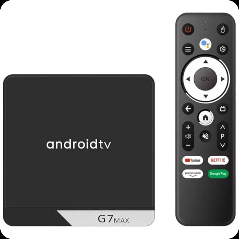 G7 Max S905X4 4GB/64GB Dual Wifi Controle de Voz Android 11 - Android TV