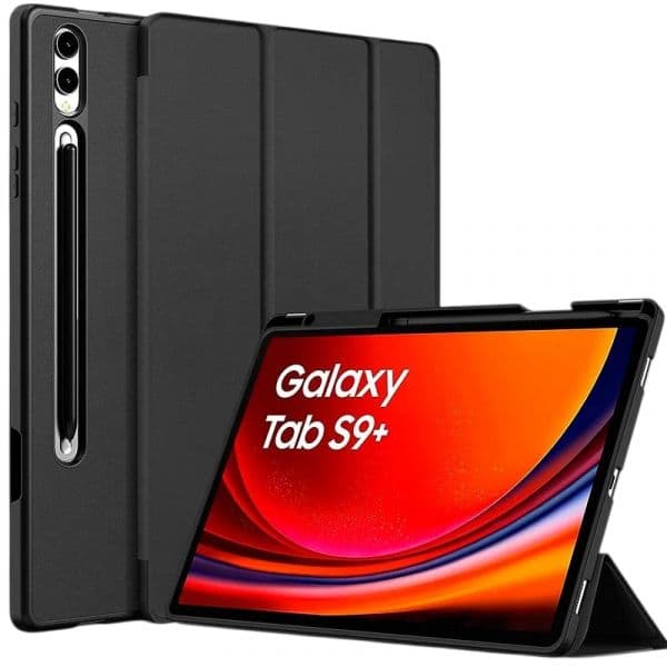 Crococase Capa Protetora para Samsung Galaxy Tab S9+ e S10+ Preta