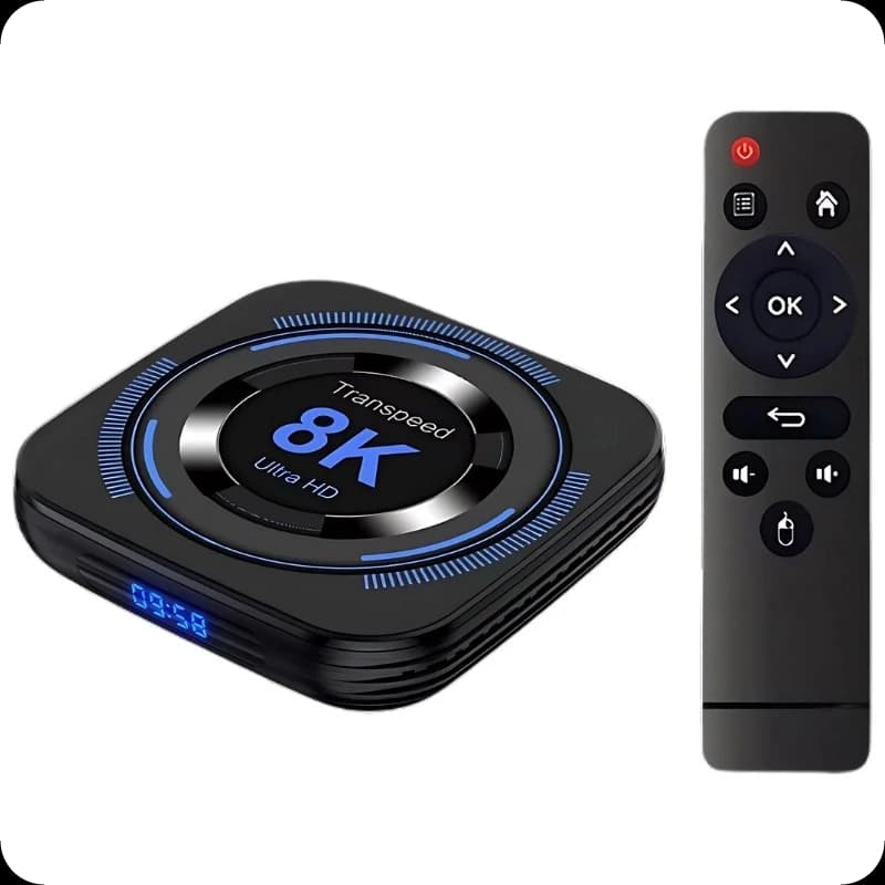 Transspeed 8K H618 4GB/64GB Dual Wifi Android 12 Preto - Android TV