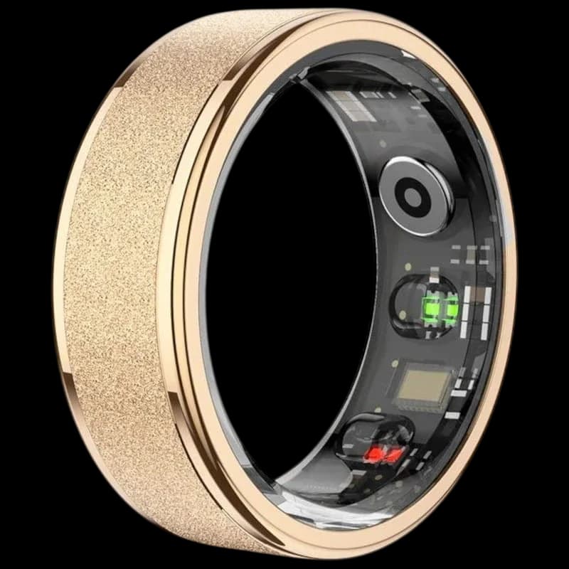 COLMI R10 Smart Ring 5ATM Bluetooth 5.0 – Dourado Tamanho 8