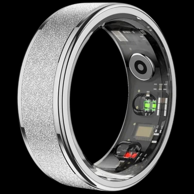 COLMI R10 Smart Ring 5ATM Bluetooth 5.0 – Prata Tamanho 11