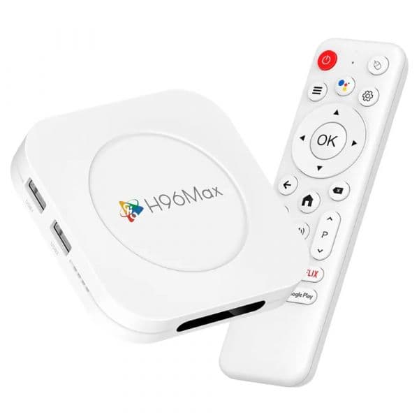 H96 Max M1 Plus 4GB 8K WiFi6 Android 14 Branco