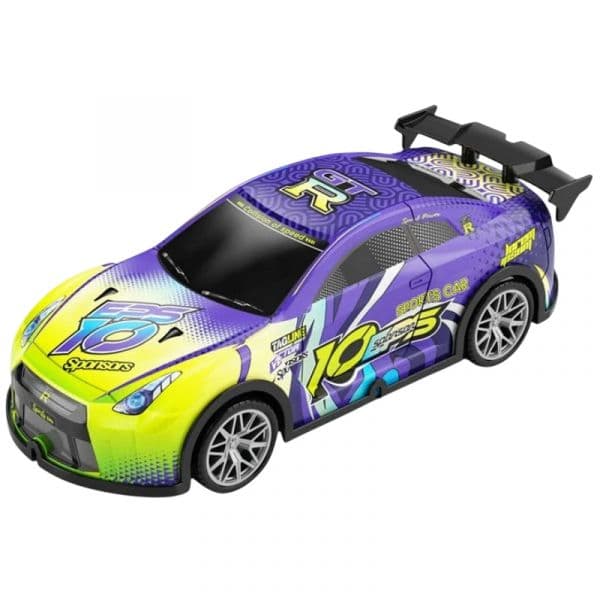 Carro RC Elétrico 805P 1/22 4WD Drift Roxo Amarelo